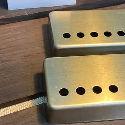General Vintage Tone  Pair PAF pickup cover made in Natural steel Germany made quality 49.2 pole spa image 4