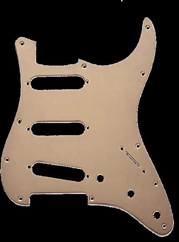 Fender Stratocaster SSS Gold Anodized Aluminum Pickguard, 11 Hole image 1
