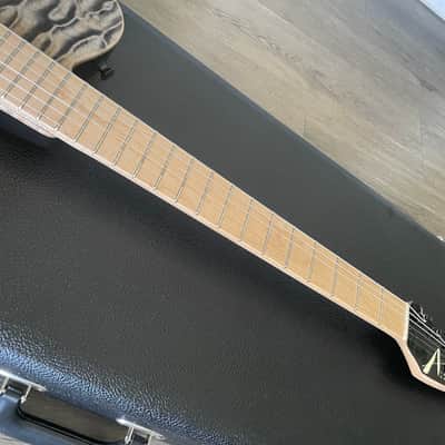 Tom Anderson 2016 Drop T Hollow Chambered Electric Guitar - STUNNING Figured Top Black and Grey image 11