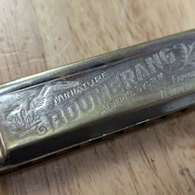 Vintage Alberts Boomerang Miniature Diatonic Harmonica, Fully Refurbished, tuned + cleaned. Made in Germany c.1920s image 5