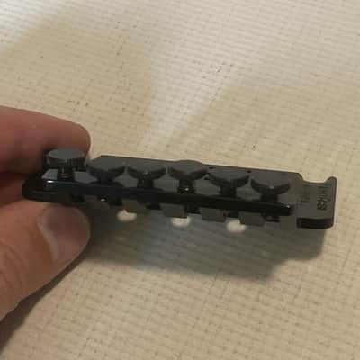 1990's Era Original Floyd Rose Made in Germany Black Left Hand Lefty Tremolo Bridge Base Plate w/ Arm Bushing image 6