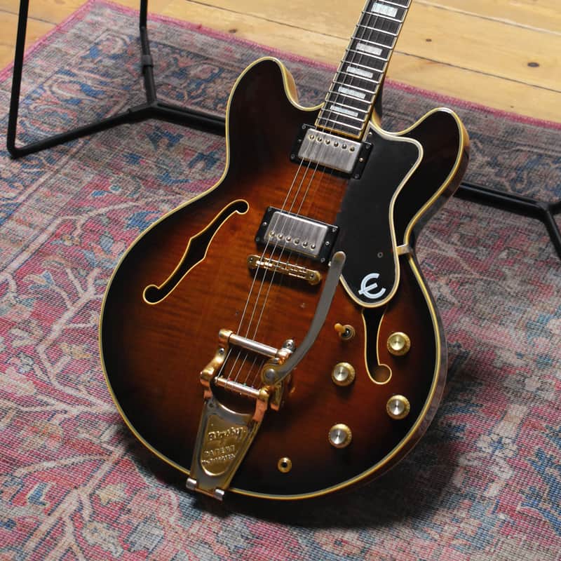 1988 Epiphone Japan Sheraton Vintage Sunburst w/Bigsby, w/HSC, MIJ, Terada Factory image 1
