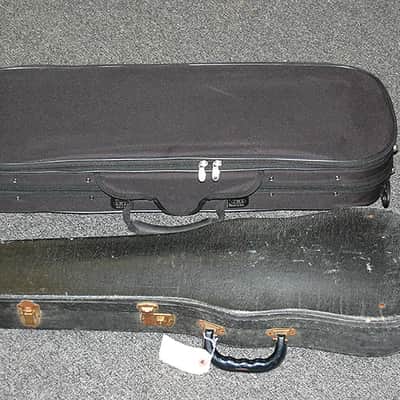 Vintage Early 1900s Stradivarius Copy Violin Made in Germany w Cases and Bows image 13