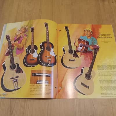 Vintage 1972 Harmony Instrument Catalog! Rare, Original Case Candy, Paperwork! image 5