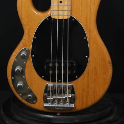 1980 Fender Era LEFTY Music Man Stingray electric bass guitar all original STRING THROUGH BODY + HSC image 2
