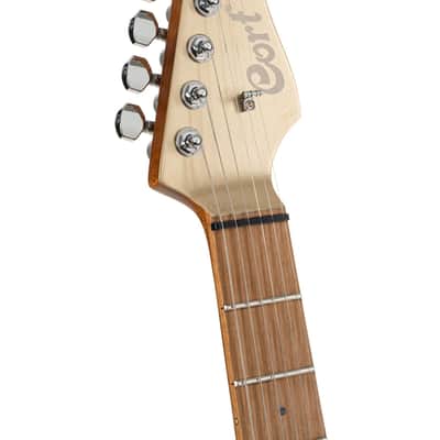 Cort G300PROMGD G300 Pro Series Double Cutaway Basswood Body Roasted Maple Neck 6-Electric Guitar image 4