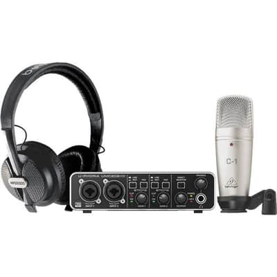 Behringer U-Phoria Studio Pro Complete Recording Bundle with UMC202HD USB Audio Interface image 1