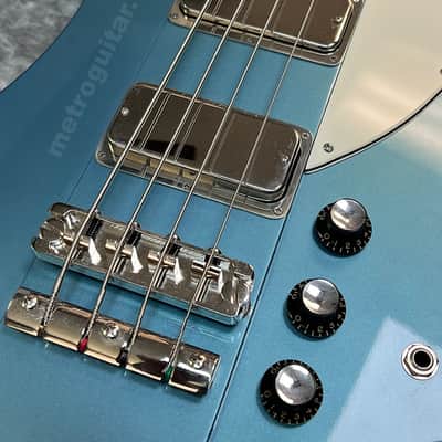 1976 Gibson Thunderbird Bass - Aged Pelham Blue Restoration image 5