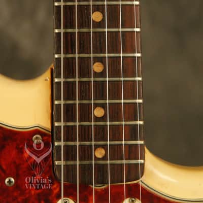 original 1964 Fender JAZZMASTER Olympic White w/matching headstock image 4
