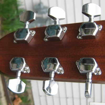 Vintage Japan Made Crown City Imports Dreadnought Acoustic Guitar From The 1970's image 5