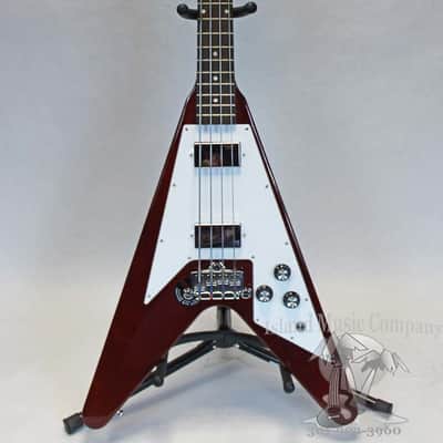 Gibson Flying V 4 String Bass Guitar Cherry Finish with Hardshell Case image 6