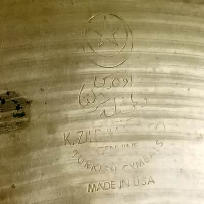 K.Zildjian&Co 14" 1080g Hi-Hat Hand Hammered Genuine Turkish Cymbal Made In USA image 4