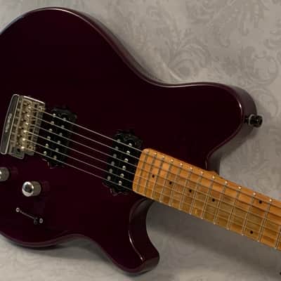 1999 Ernie Ball Music Man Axis Sport Purple Electric Guitar with Hardshell Case image 3