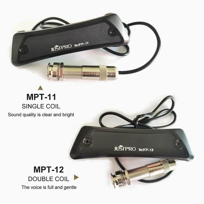 justpro MTP-11/12 Acoustic Guitar passive Pickup Set Magnet Soundhole Steel String Guitar Pick Up Tail Pin Audio Output Ballad Play Sing,price include the import duty to US buyer image 1