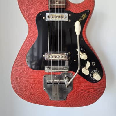 Vintage 1960s Klira Triumphator Electric Guitar - Red Vinyl - Fully Serviced - Pro Setup 1.9mm image 1