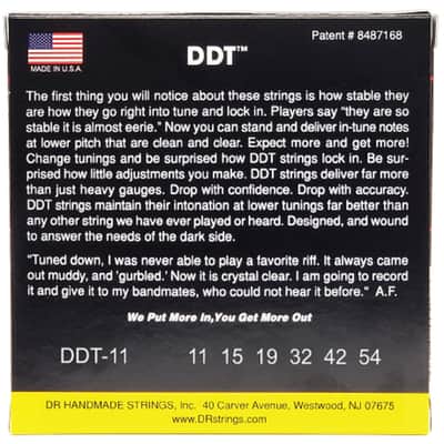 DDT Drop Down Tuning Electric Guitar Heavy 11-54 DR Strings image 3