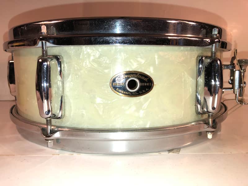 RARE 13” Slingerland Piccolo - White marine pearl image 1