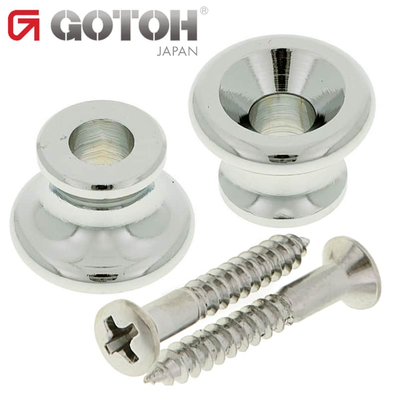 NEW Gotoh EP-B1 End Pins Small Strap Button for Guitar & Bass - NICKEL image 1
