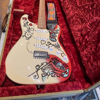 Fender Jimi Hendrix Artist Series Signature Monterey Stratocaster 2017 - 2018 - Monterey Graphic image 2