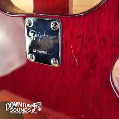 Epiphone Les Paul Junior Double Cut - Trans Red, Wilkinson Tuners, 6lbs 3oz image 10