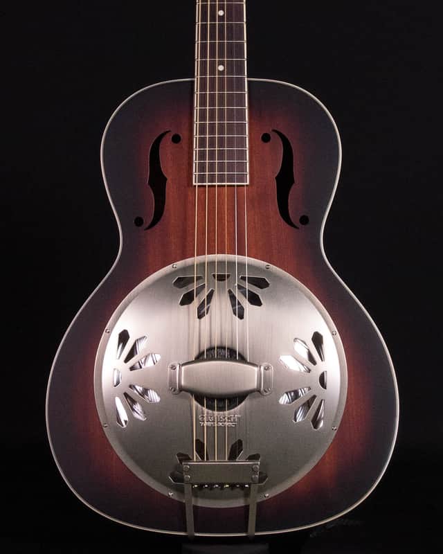 Gretsch G9240 Alligator Round-Neck Mahogany Body Biscuit Cone Resonator Guitar 2-Color Sunburst image 1