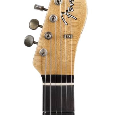 New Fender Custom Shop 1960 Telecaster Custom Heavy Relic Aged Olympic White Over Chocolate 3 Color Sunburst image 3