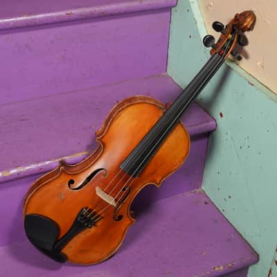 1920s German Highly-Figured Strad-Copy 4/4 Violin (VIDEO! Fresh Work, Ready) image 1