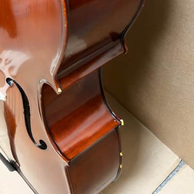 Yamaha VC3 4/4 Cello Outfit 2014 - Natural Poly Varnish (w/ Gig Bag & Bow) image 11