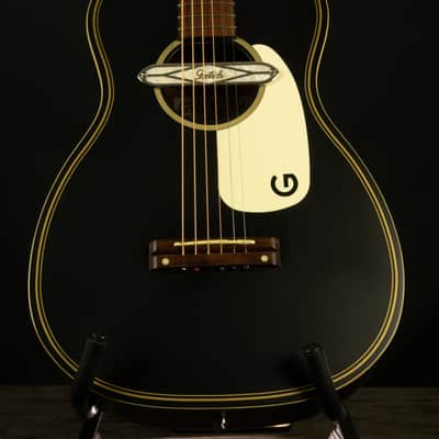 Gretsch G9520E Gin Rickey Black Parlor Guitar w/Rare Road Runner HSC | Sweet Blues & Jazz Tone image 4