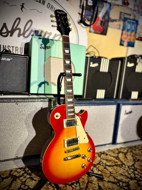 Epiphone Joe Bonamassa 1960 Les Paul Standard “Norm Burst” - Cherry Sunburst image 1