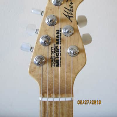 Music Man Albert Lee "Artist Relations" model 1997 Natural SSS Hardtail ( Jim Messina ) image 5