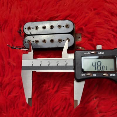DiMarzio DP100 Super Distortion 1977 - Double Black - 2 Conductor - Brass Baseplate - Not Functioning Both Coils Open image 12