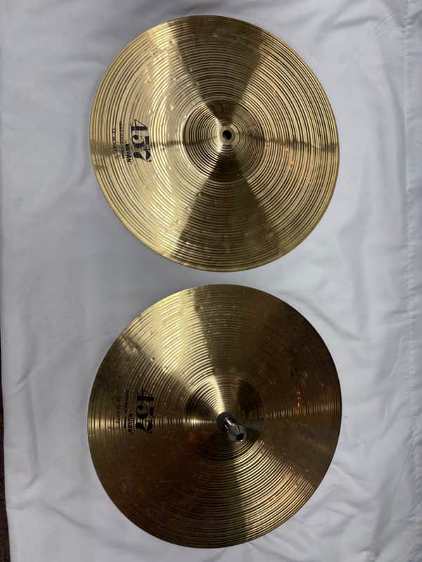 Used 457 Wuhan 14” Pair of Hi-Hat cymbals - sold as is image 1