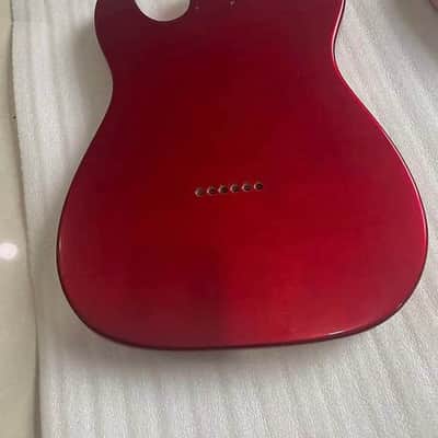 Alder Wood Tele Telecaster Style Guitar Body in Red Finish image 4