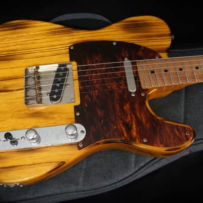 Patrick James Eggle Guitars Oz-T Tele in Torched Butterscotch w/ Roasted Flame Maple Neck image 8