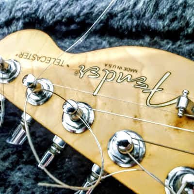 Fender NEW TELECASTER PLUS **** 6164205 TELE PLUS RW BLB W/C 12/1996 - BLU BURST CON MATICES VERDES GOLPE PLANCO NACARADO PERLADO USA PLUS DE LUXE image 20
