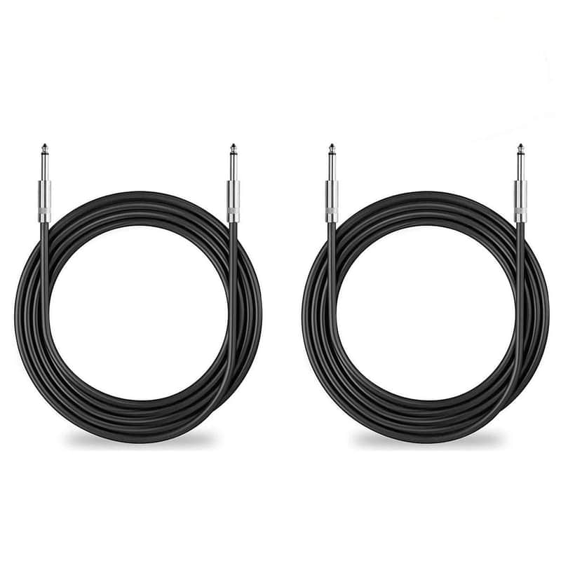 2Pack 200 ft 1/4" Speaker Cables, True 12AWG Patch Cords, 1/4 Male Inch DJ/PA Audio Speaker Cable 12 Gauge Wire image 1