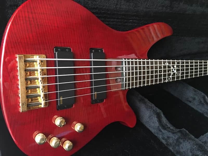 Yamaha RBX 6JM John Myung Signature 2012 Amber Red image 1