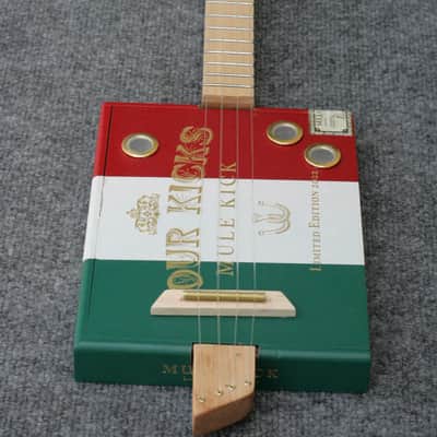 Four Kicks Mule Kick Acoustic Cigar Box Ukulele by D-Art Homemade Guitar Co. image 2