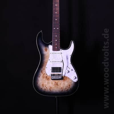 Jet Guitars JS-450 Q TB R - Transparent Black image 1