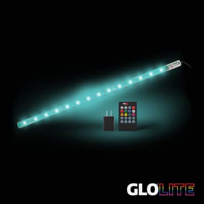 ProX X-GLOLITE20 20" RGB LED Accent Strip Light Fixture+USB Power RF Remote image 2