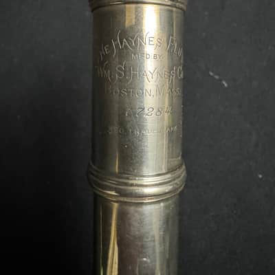 Wm. S Haynes Sterling Silver Flute, CL G#, 1942 image 11