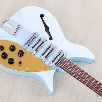 2004 Rickenbacker 325C58/12 12-String Blue Boy F Hole w/ Roger McGuinn Compressor & Case, 325/12 image 10