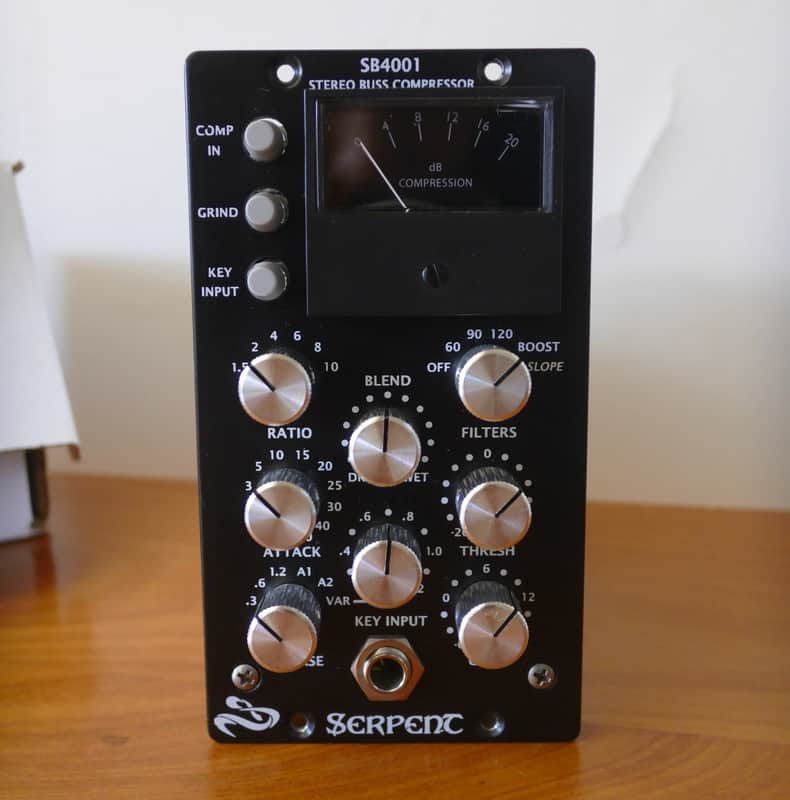 Serpent Audio SB4001 500 Series Stereo Buss Compressor Module | Reverb Serpent Audio SB4001 500 Series Stereo Buss Compressor Module | Reverb