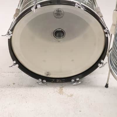 Ludwig Club Date 3pc Drum Kit Set Blue Oyster Pearl Vintage 1960's 20/14/12" image 12