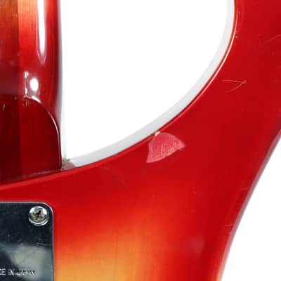 Vintage Ibanez Ric Style 4001 Copy Lawsuit Electric Bass Guitar in Fireglo image 8