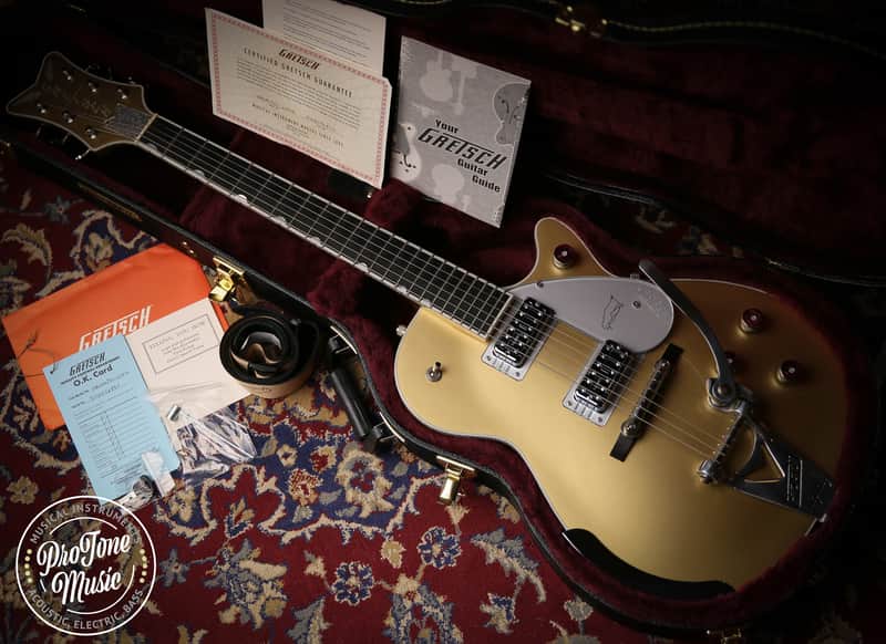 2018 Gretsch G6134T Penguin Limited Edition Casino Gold image 1
