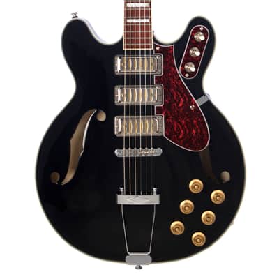 Airline Guitars H77 Black image 1