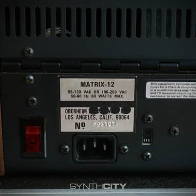 1980s Oberheim Matrix-12 (Fully Serviced) w/ ATA Flight Case image 3