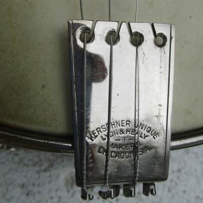 Washburn Model C Tenor Banjo, 1920's, 17 Fret, 11 3/4" Head, Tone Ring, Kershner Tailpiece, Case image 4